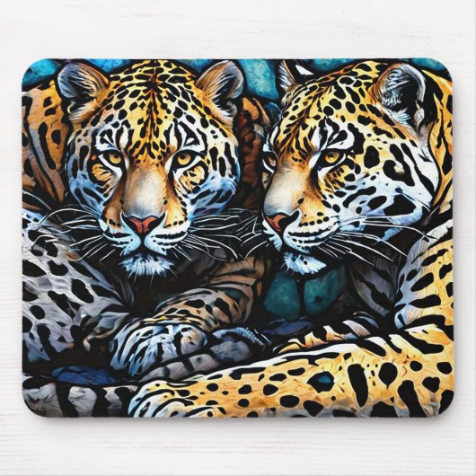 Jaguars Kunst Mousepad (Vorne)