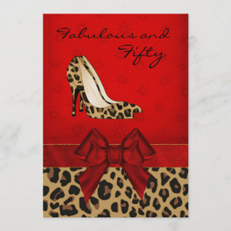 Jaguars Stiletto Custom Invitation stilvoller Dame Einladung