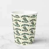 Jaguartassen Pappbecher (Links)