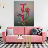 Jaguarwoman "Rusty Calla Lily Portrait" Leinwanddruck (Insitu (Wohnzimmer))