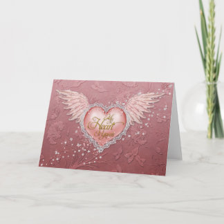 Jaguarwoman's "Pink Valentine Heart" Feiertagskarte