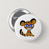 Jaguatirica Niedlich Ocelot Baby Button (Vorne & Hinten)