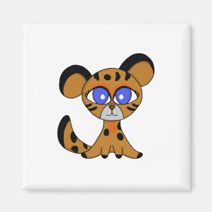 Jaguatirica Niedlich Ocelot Baby Magnet