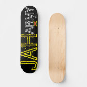 JAH ARMY / TST Skateboard, 7¾ Zoll Deck Skateboard (Vorderseite)
