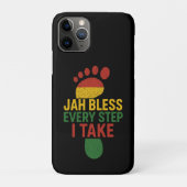Jah Bless Every Step I take Rasta Case-Mate iPhone Hülle (Rückseite)