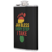 Jah Bless Every Step I take Rasta Flachmann (Links)