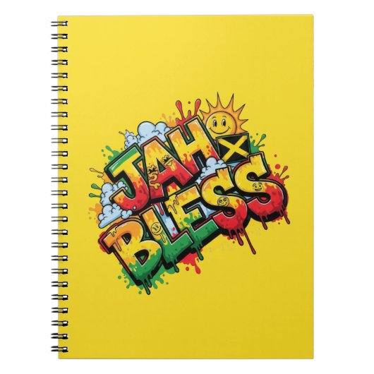 Jah Bless Reggae Notizblock (Vorderseite)