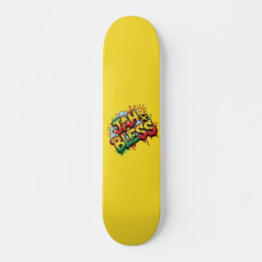 Jah Bless Reggae Skateboard (Vorne)