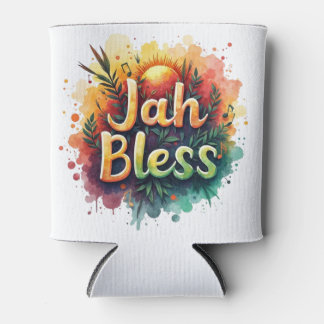 Jah Bless Reggae Watercolor Can Cooler Dosenkühler