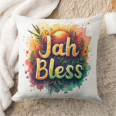 Jah Bless Reggae Watercolor Kissen (Decke)