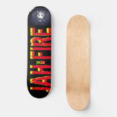 JAH FIRE Skateboard (Vorderseite)