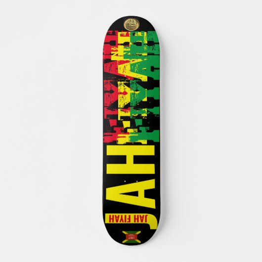 JAH FIYAH JMT 7 3/4" Skateboard Deck (Vorne)