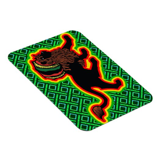 Jah King Rasta Lion Magnet (Rechte Seite)