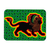 Jah King Rasta Lion Magnet (Horizontal)