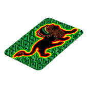 Jah King Rasta Lion Magnet (Linke Seite)