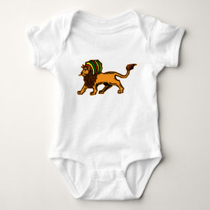 Jah König Rasta Lion Baby Strampler