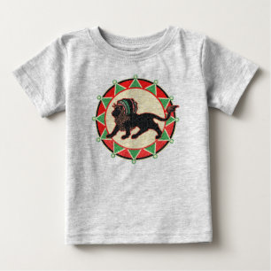 Jah König Rasta Lion Vintage Baby T-shirt