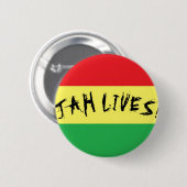 Jah Leben! Button (Vorne & Hinten)