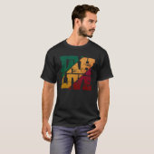Jah Live Rasta Colors Distressed Reggae T-Shirt (Vorne ganz)