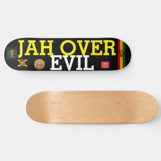 JAH OVER EVIL Skateboard (Horizontal)