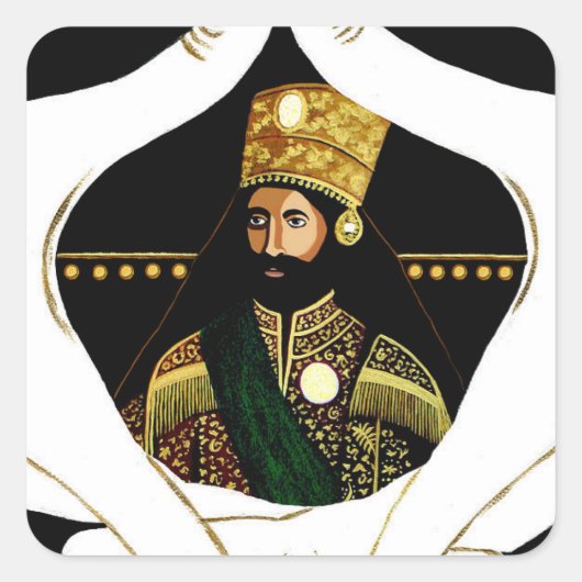 Jah Rastafara Haile Sleassie Blessed Love Sticker  (Vorderseite)