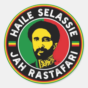 Jah Rastafara Haile Sleassie Royal Rasta Sticker 