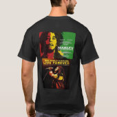JAH RASTAFARI & BLACK MESSIAH Basic Dark T - Shirt (Rückseite)