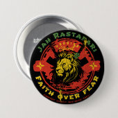 Jah Rastafari Button (Vorne & Hinten)
