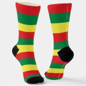 Jah Rastafari Haile Selassie I HIM Jah Bless Socks Socken (Gewinkelt)