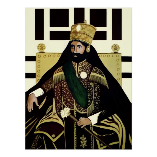Jah Rastafari Haile Selassie Rasta Livity Roots Poster (Vorderseite)