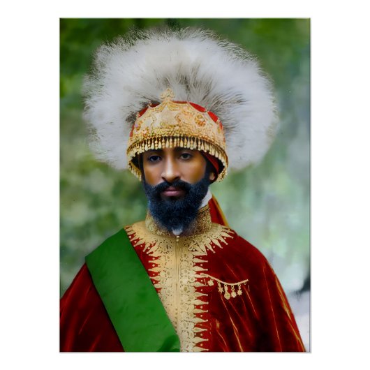 Jah Rastafari Haile Selassie Rasta Livity Roots Poster (Vorderseite)
