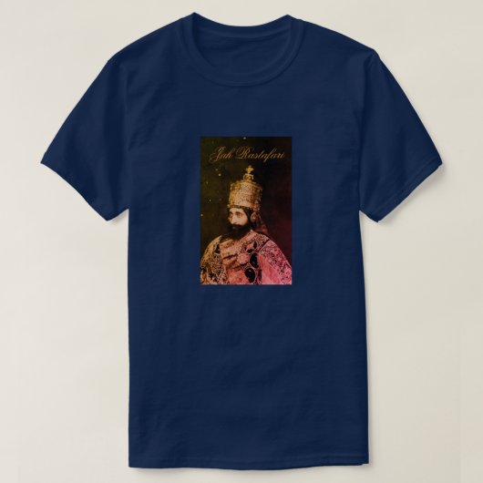Jah Rastafari Haile Selassie Rasta Reggae INI Love T-Shirt (Design vorne)