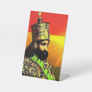 Jah Rastafari Haile Selassie Rasta Reggae Roots Sockelschild
