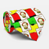 Jah Rastafari Haile Selassie Warrior Kaiser Krawatte (Gerollt)