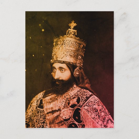 Jah Rastafari HIM Rasta INI Livity One Love Roots Postkarte (Vorderseite)