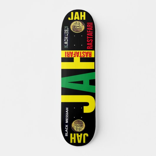 JAH RASTAFARI JMT 7 3/4" Skateboard Deck (Vorne)