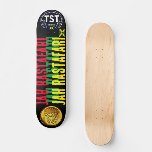 JAH RASTAFARI JMT 7 3/4" Skateboard Deck (Vorderseite)