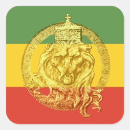 Jah Rastafari Lion von Judah Sticker
