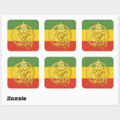 Jah Rastafari Lion von Judah Sticker (Blatt)