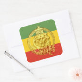 Jah Rastafari Lion von Judah Sticker (Umschlag)