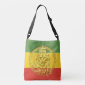 Jah Rastafari Löwe von Judah Cross Body Bag Tragetaschen Mit Langen Trägern (Rückseite)