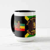 Jah Rastafari - Löwe von Judah - Rasta - Tasse (Vorderseite Links)