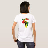 Jah Rastafari Peace Sign Selassie I T-Shirt (Schwarz voll)