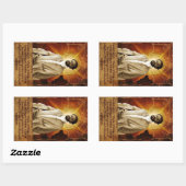 Jah Rastafari Rasta Livity INI One Love Roots  Rechteckiger Aufkleber (Blatt)