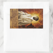 Jah Rastafari Rasta Livity INI One Love Roots  Rechteckiger Aufkleber (Tasche)