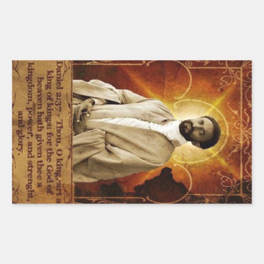 Jah Rastafari Rasta Livity INI One Love Roots  Rechteckiger Aufkleber (Vorderseite)