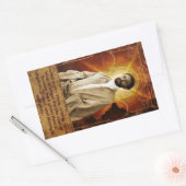 Jah Rastafari Rasta Livity INI One Love Roots  Rechteckiger Aufkleber (Umschlag)