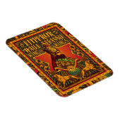 Jah Rastafari Selassie Rasta Reggae Afrika Roots Magnet (Rechte Seite)