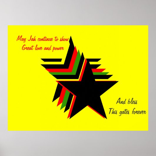 Jah Segen Poster (Vorne)