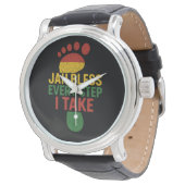 Jah segne jeden Schritt, den ich mache Rastafarian Armbanduhr (Schrägansicht)